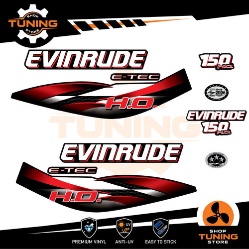 Kit adesivi motore marino - adesivi,