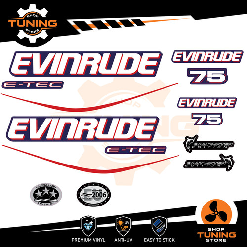 Kit adesivi motore marino - motore,